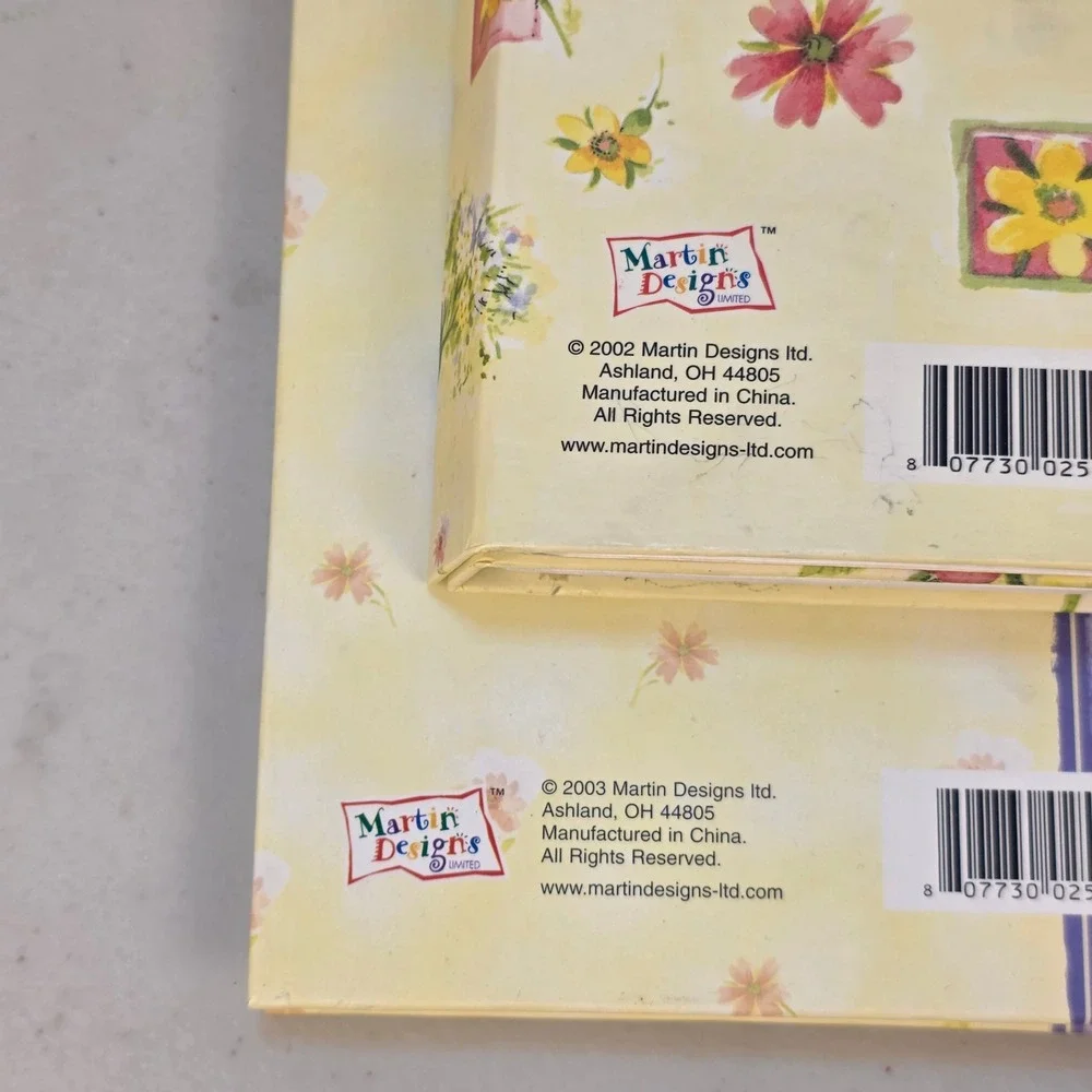 VTG Martin Designs‎ Floral Butterfly Address Book Organizer Stationary Spiral
